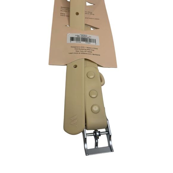 Medium Wild One Dog Collar All Weather Durable Flex-Poly Tan  12-15 inches - Picture 9 of 11